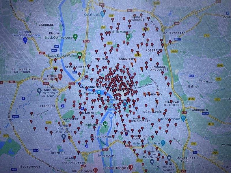 283 stations Vélo Toulouse dans la Ville rose