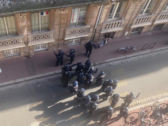Manisfestations et CRS à Toulouse