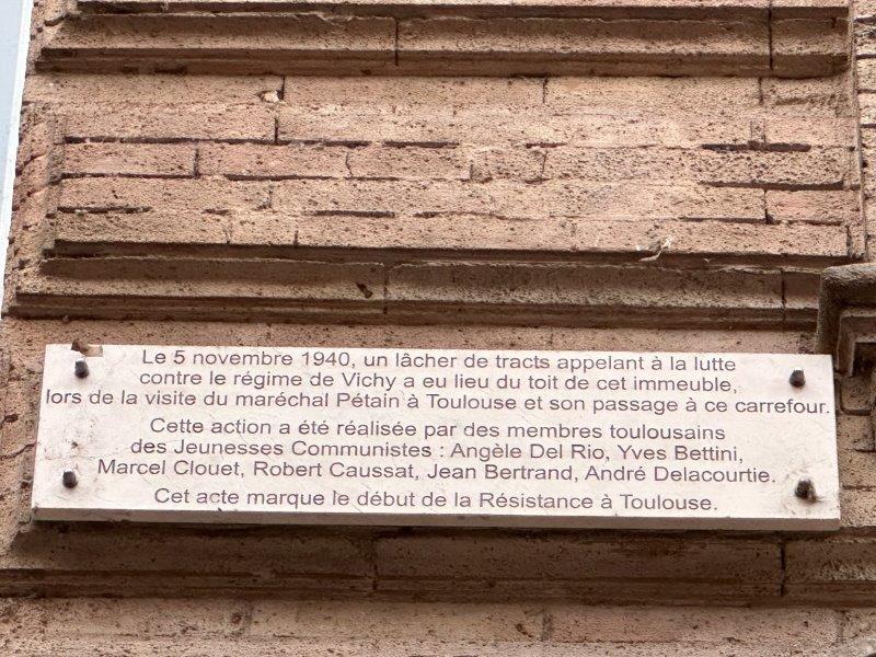 13 rue Alsace-Lorraine - 1er acte de résistance toulousain
