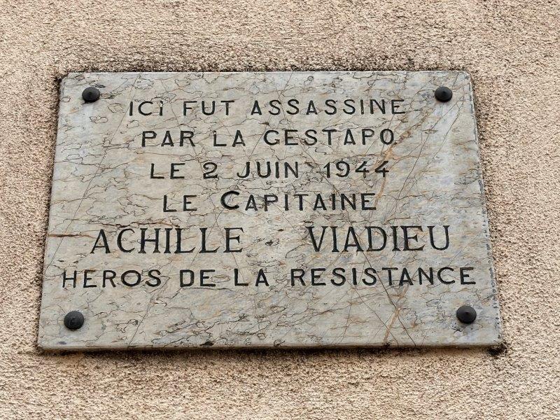 80 rue Achille Viadieu - la Gestapo assassine A. Viadieu, héros de la Résistance - Toulouse