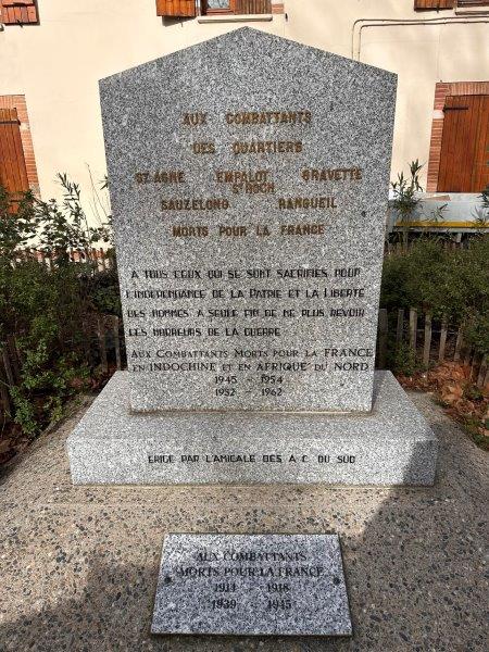 Monument au morts - Place Sainte-Germaine - Avenue de l URSS - Toulouse