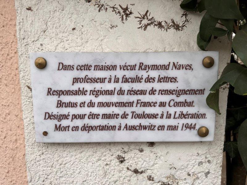Maison où vécut Raymond Naves, mort en déportation à Auschwitz  - 130 Avenue Raymond Naves