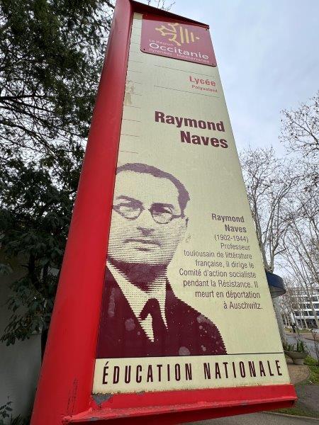 Entrée du Lycée Raymond Naves, 139 route d’Albi, 31200 Toulouse