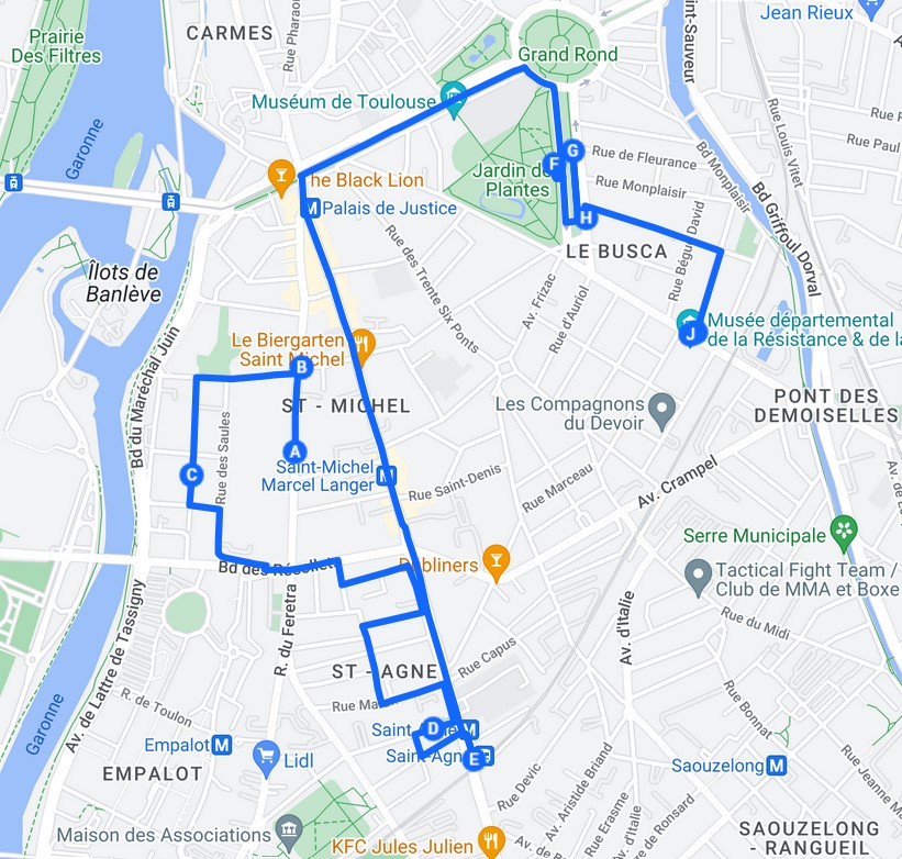 Parcours Résistance - Visite de Toulouse - Etape 5