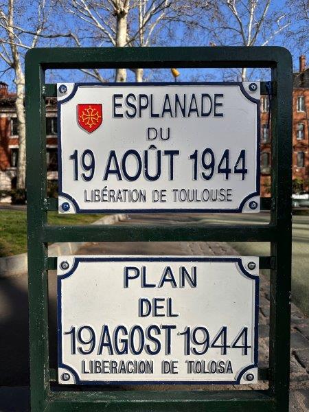 Esplanade du 19 août 1944 - Toulouse - Plan del 19 agost 44 - Tolosa
