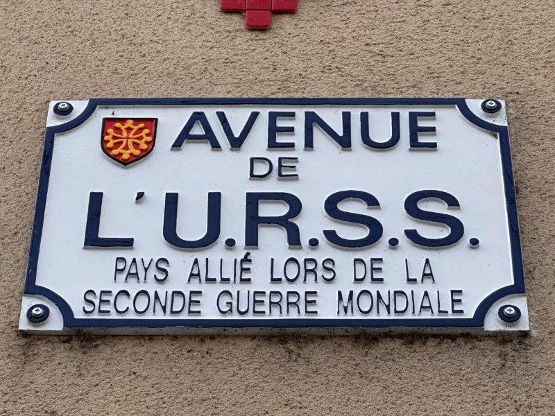 Avenue de l URSS pays allié lors de la seconde guerre mondiale - Toulouse