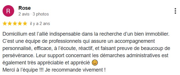Recommandation Domicilium Chasseur Appartement