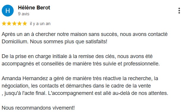 Recommandation Domicilium Chasseur Immo Toulouse