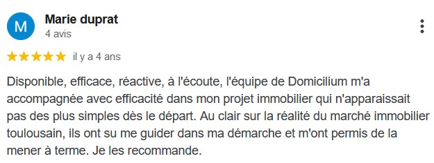 Avis client cinq étoiles Domicilium Chasseur Appartement Toulouse.jpg