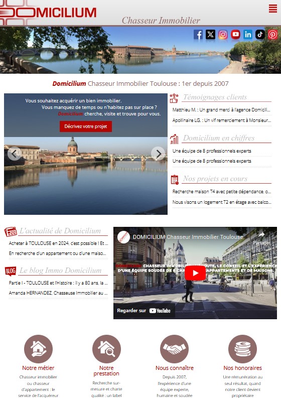 Chasseur Immobilier DOMICILIUM n°1 à Toulouse Chasseur Immobilier DOMICILIUM n°1 à Toulouse