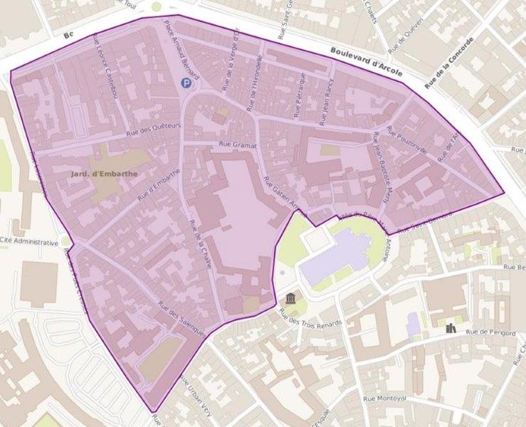 Périmètre du Permis de Louer à Toulouse - Arnaud Bernard