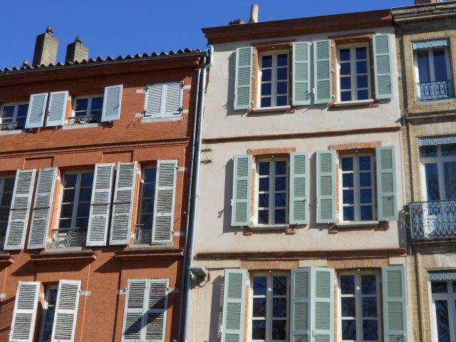 Facades immeubles allées François Verdier - Toulouse