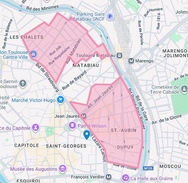Chasseur immobilier recherche grand T1 ou T2 à Toulouse, quartiers Saint-Aubin, Colombette, Jean-Jaures.