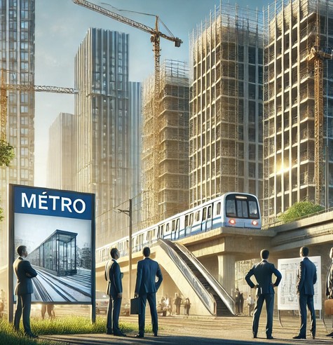 Investisement immobilier et ligne de métro