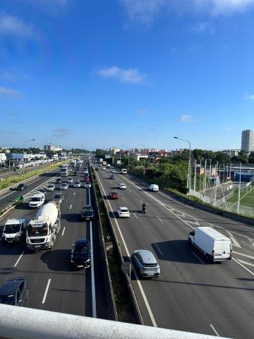 Vue de la rocade via la Ligne A du métro - Toulouse