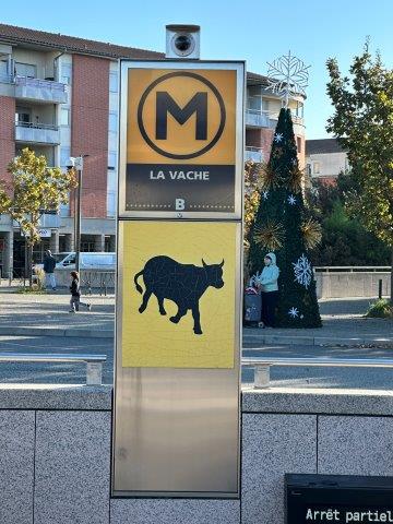 Station de métro La Vache - ligne B - Toulouse