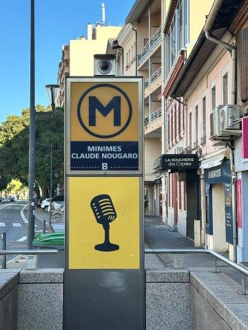 Station de métro Minimes Claude Nougaro - ligne B - Toulouse