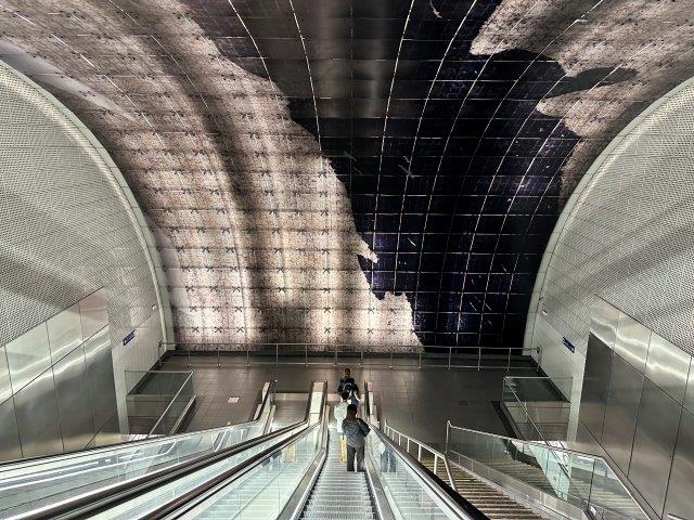 Station de métro Les Carmes -Escalator - Toulouse