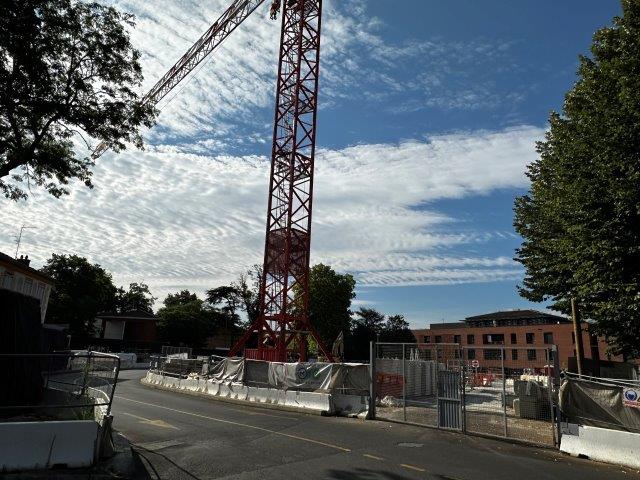 Chantier ligne C - future station Côte Pavée avenue Jean Rieux Toulouse