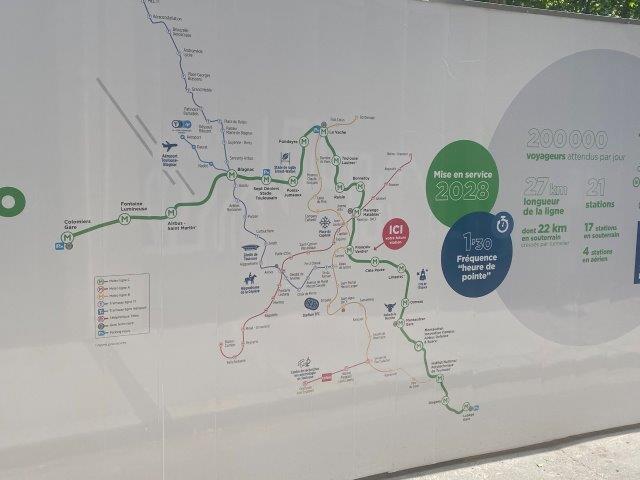Chantier Ligne C - station François Verdier - Toulouse 31