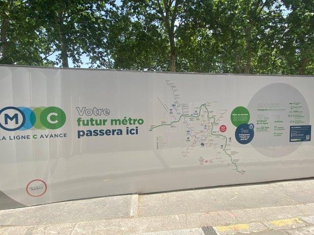 Chantier Ligne C - station François Verdier - Toulouse