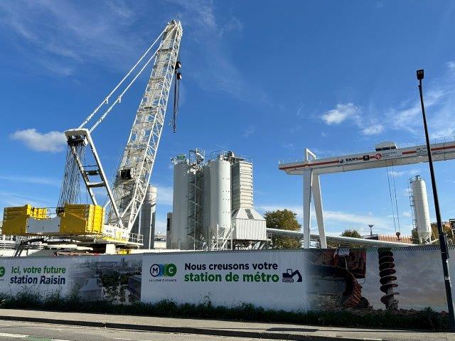 Chantier Ligne C - station Les Raisins - Toulouse
