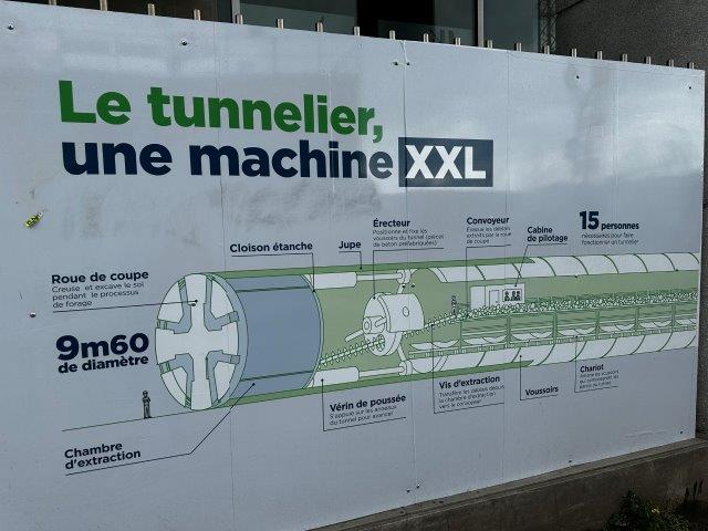 Tunnelier - ligne C du métro Toulouse