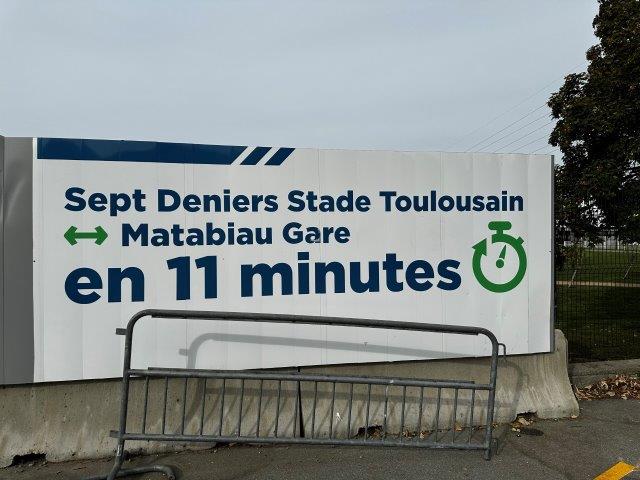 Métro Toulouse Ligne C station Sept Deniers - Stade toulousain