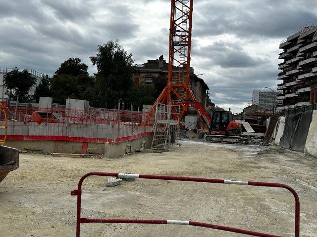 chantier ligne C du métro Toulouse - station Bonnefoy - 31
