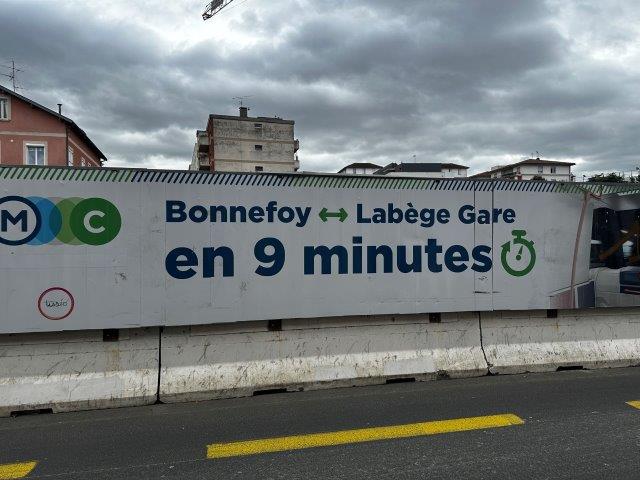 chantier ligne C du métro Toulouse 31 - station Bonnefoy