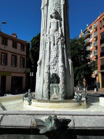 Fontaine Clémence Isaure, place de la Concorde - Toulouse art nouveau - détails