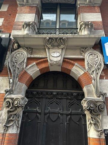 Immeuble Art Nouveau Toulouse - rue de Metz - porte d entrée