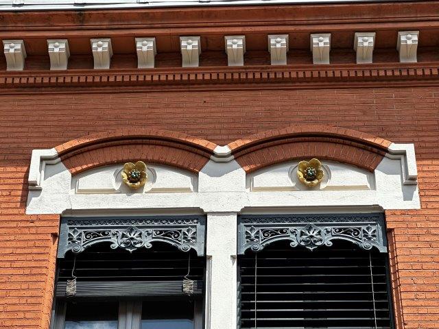 Immeuble art nouveau - détail - rue Volta - Toulouse 31