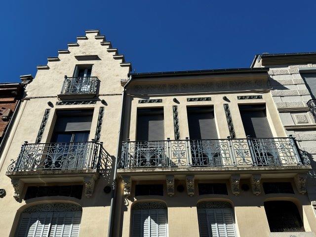Maison Art Nouveau rue Franc Toulouse - détail