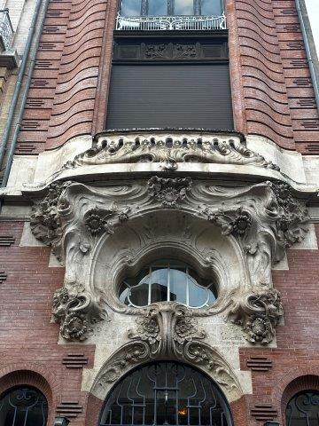 Immeuble Art Nouveau rue Jean Suau - Toulouse - immeuble Mazelié