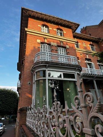 Maison Art Nouveau allées Frédéric Mistral - arrière rue de Fleurance - bow-window maison Dalet - Toulouse
