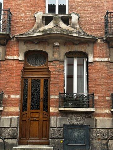 Immeuble Art Nouveau rue des Jardins Toulouse - Porte d entrée