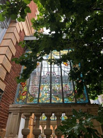 Verrière Art Nouveau rue Bellegarde Toulouse - détail