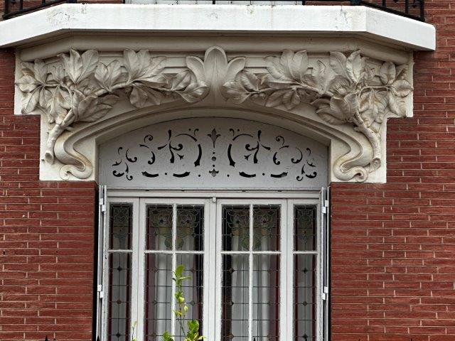 Villa Art Nouveau rue André Delieux - Détail