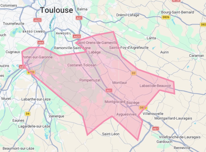 Chasseur Immobilier recherche appartement en partie Est à Sud-Est de Toulouse