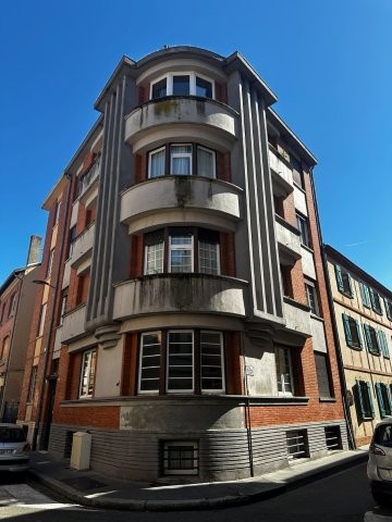 Immeuble Art Déco Toulouse - Immeuble Bertoluzzi angle rue Caraman et rue Delacroix - Archi Michel Munvez