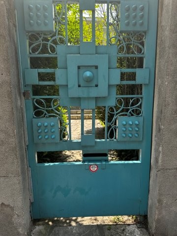 Maison Art Déco - porte entrée Villa Grau rue Mansard Toulouse - architectes Joseph et Jean-Louis Gilet