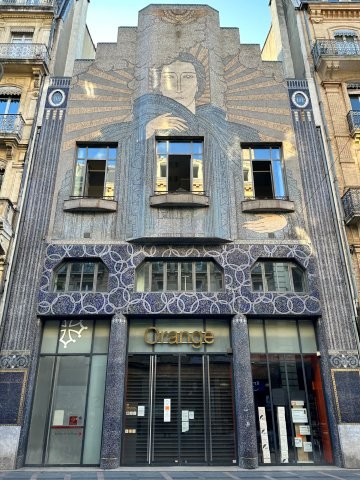 Façade rue Alsace-Lorraine - immeuble art-déco architecte Léon JAUSSELY