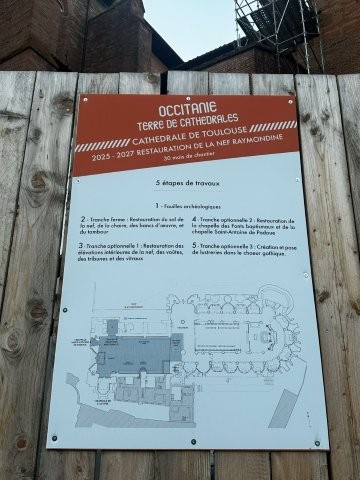Cathédrale Saint-Etienne travaux, 30 mois de chantiers - Toulouse