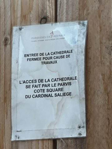 Cathedrale Saint-Etienne à Toulouse en travaux