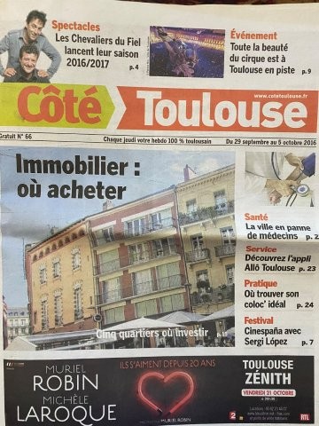 Hebdo Côté Toulouse septembre 2016
