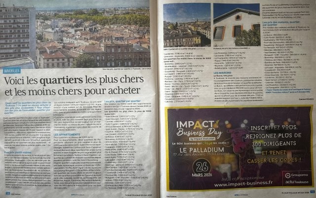 Hebdo Côté Toulouse mars 2026 prix immobilier Hebdo Côté Toulouse mars 2026 prix immobilier