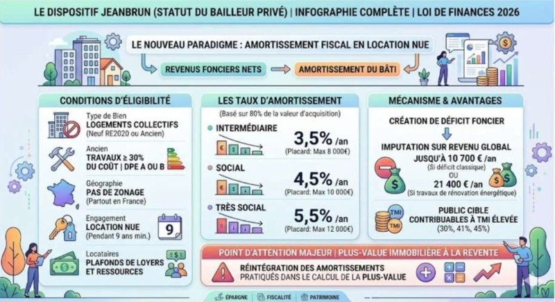 Dispositif Jeanbrun - statut du bailleur privé
