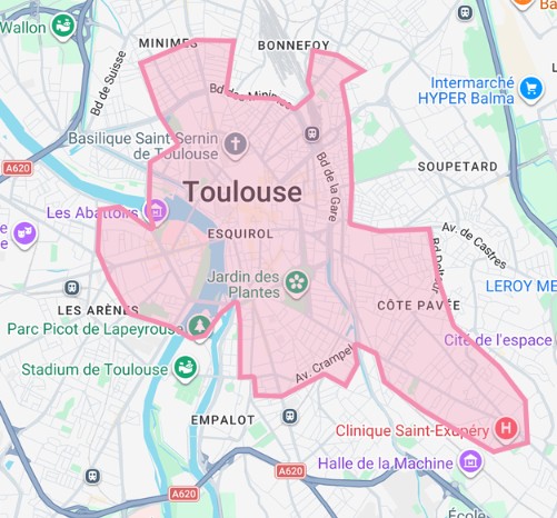 Recherche d’un T3 avec parking sécurisé ou box et balcon ou terrasse dans TOULOUSE