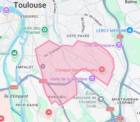 Chasseur Immobilier Toulouse recherche appartement T2 dans les quartiers toulousains Sud et Sud-Ouest de la ville.